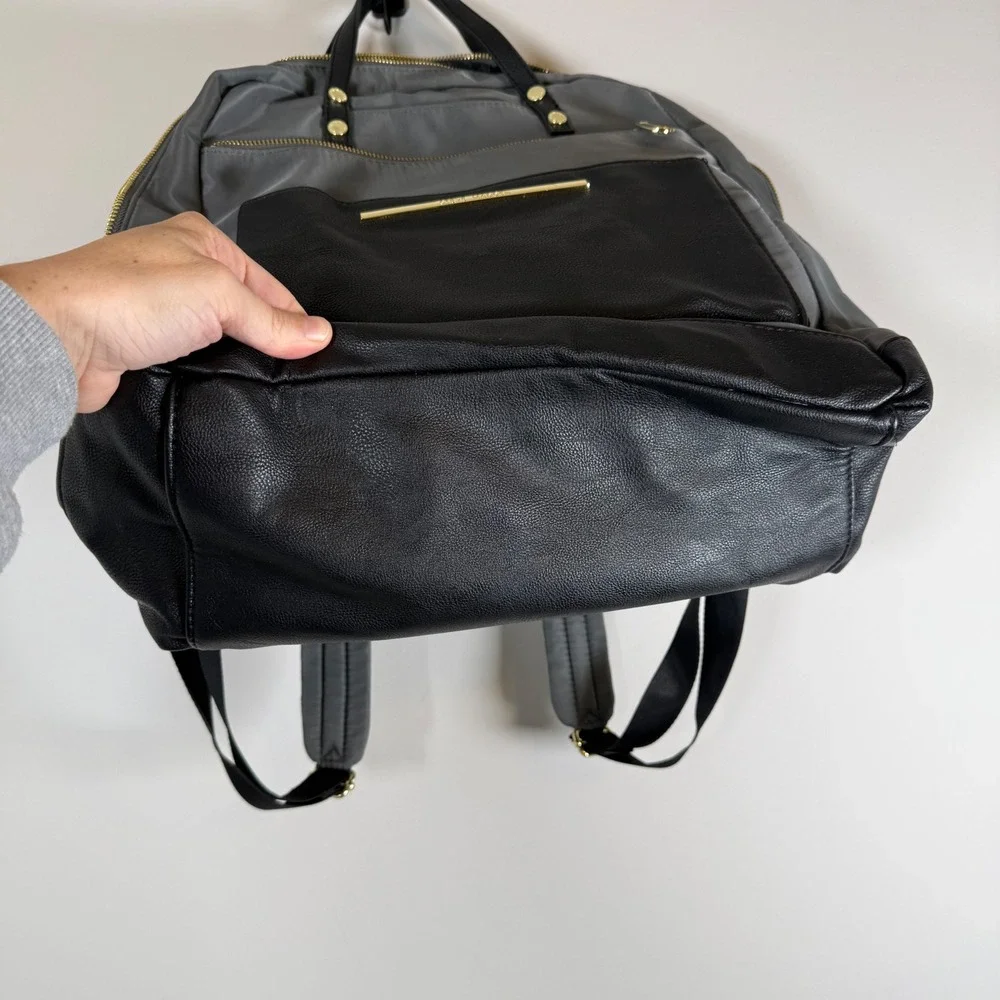 Steve Madden Faux‎ Leather Gold Hardware Everyday School Laptop Backpack